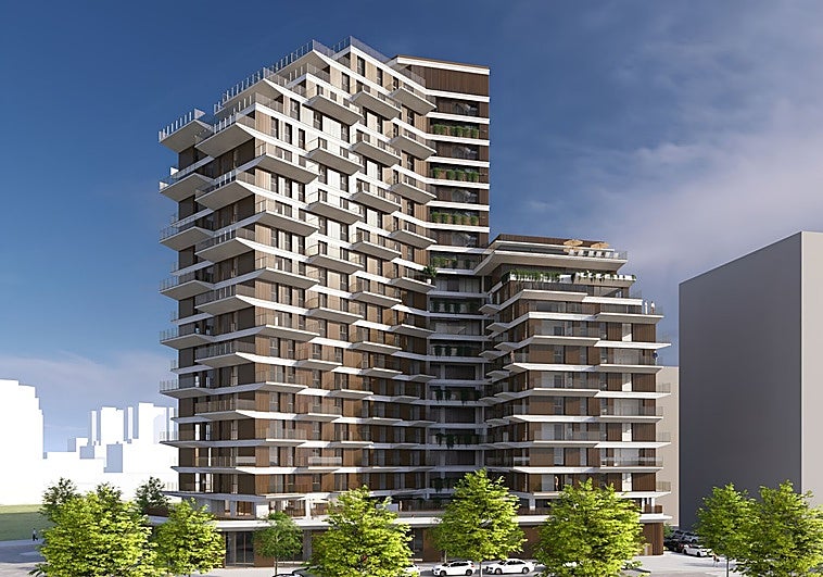 Así es el edificio de 20 pisos y 109 viviendas que se empieza a construir al lado del Parc Central este trimestre