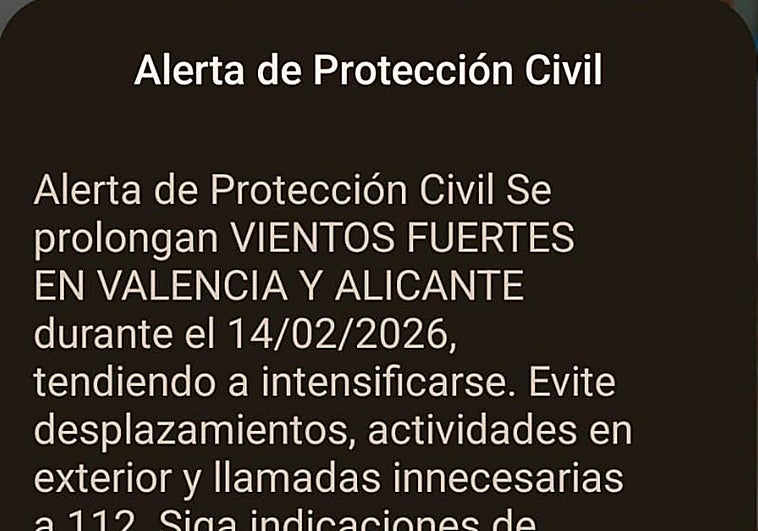 La Generalitat manda un ES-Alert por los vientos fuertes que habrá este sábado en Valencia, Alicante y Castellón