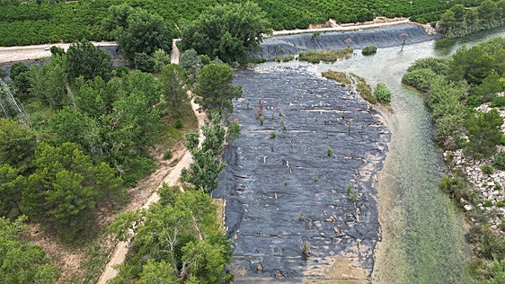 El río Júcar incrementa en 27.000 metros cuadrados su espacio fluvial