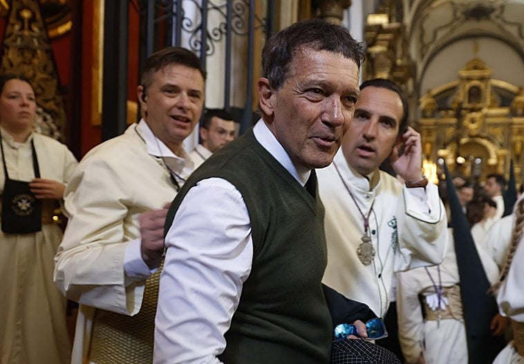 Antonio Banderas, fiel a su cita con la Semana Santa de Málaga