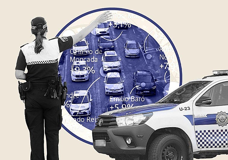 Siete puntos críticos cronifican los atascos en Valencia