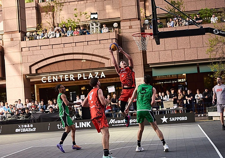 Valencia Basket 3x3, carácter y ambición para rozar el podio en Shibuya