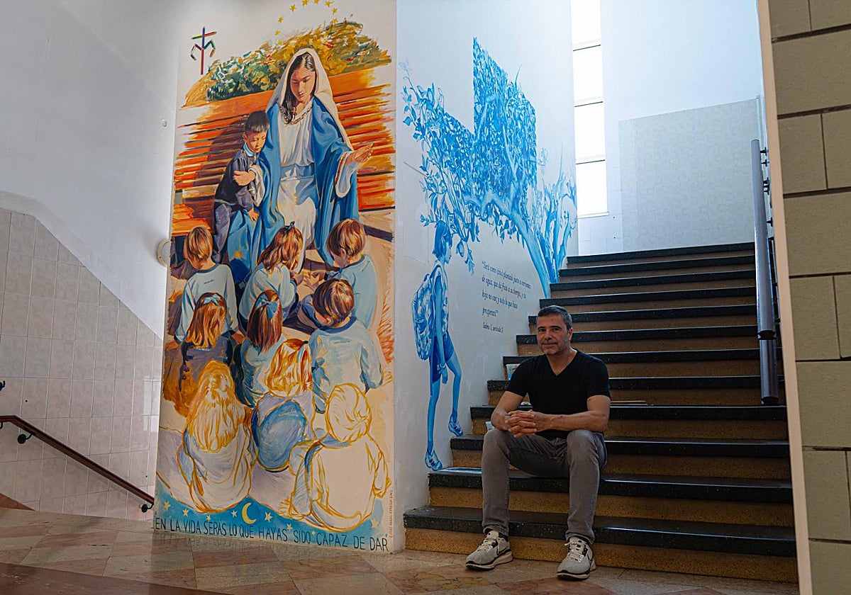 El mural más grande jamás pintado en un colegio está en Valencia