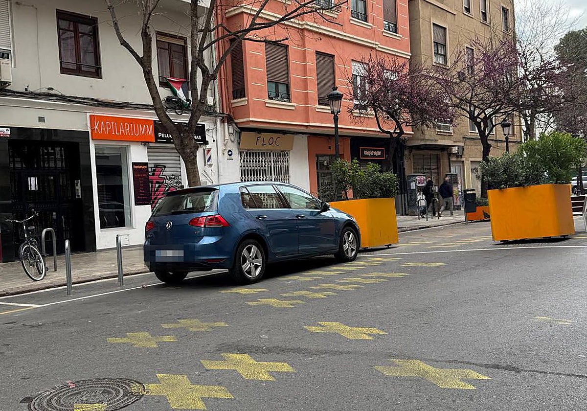 El coche de las 38 multas en un año en Valencia
