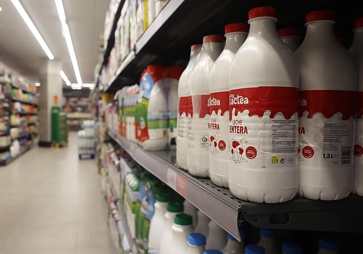 El precio de la leche desde hoy en los supermercados, de Mer