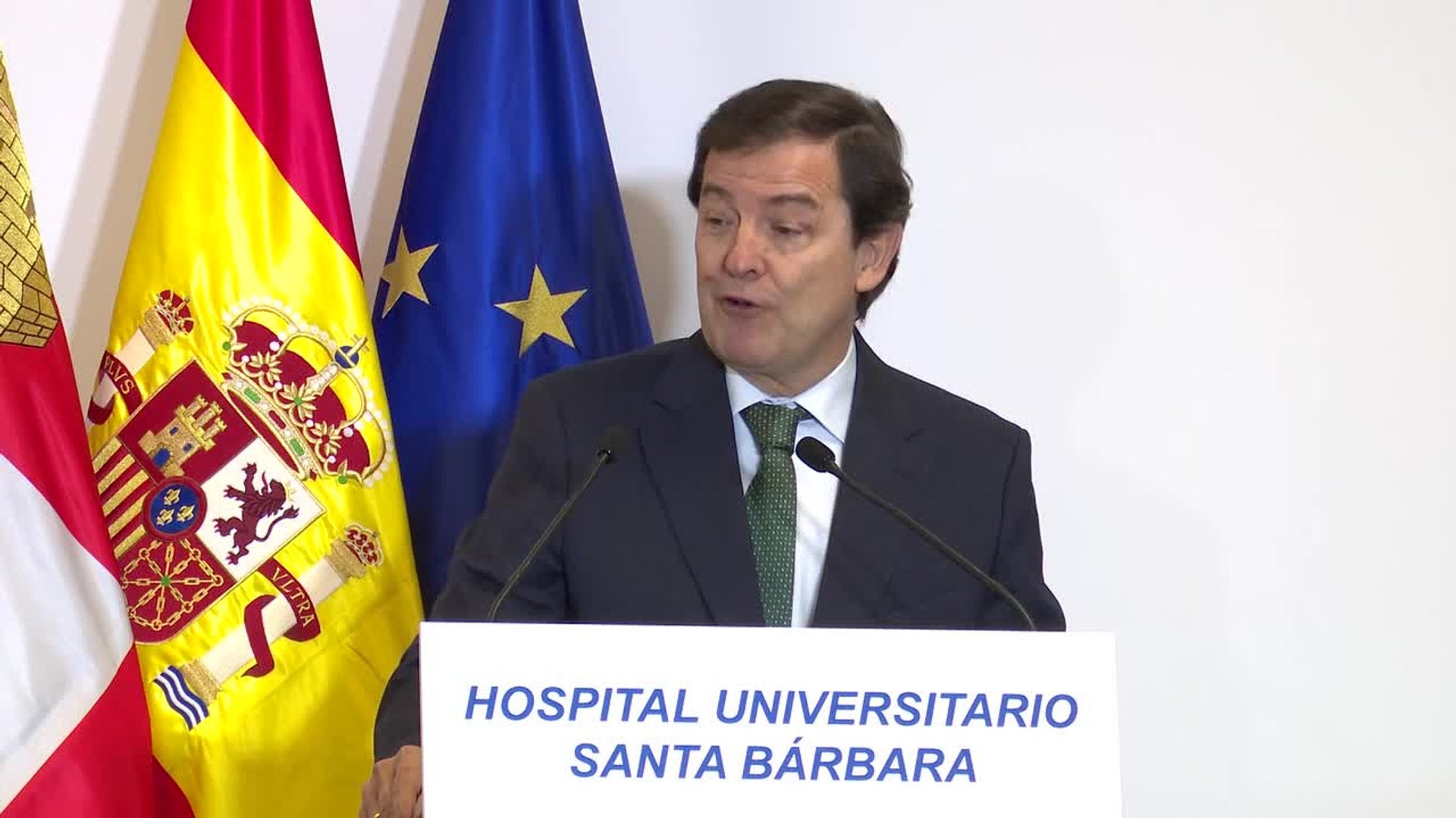 Mañueco y Felipe VI inauguran el renovado Hospital Santa Bárbara de Soria, "uno de los mejores"