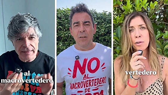 Actores de 'La Que Se Avecina' en pie de guerra contra el macrovertedero previsto en el municipio valenciano de Zarra