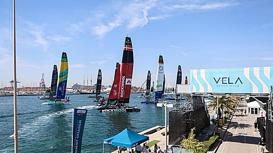 Fotos de SailGP en Valencia, este sábado