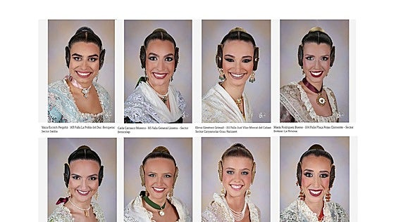 Revuelo en el mundo fallero por las imágenes de las candidatas a fallera mayor de Valencia 2027