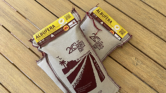 Edición conmemorativa World Paella Day del arroz variedad albufera de Tartana
