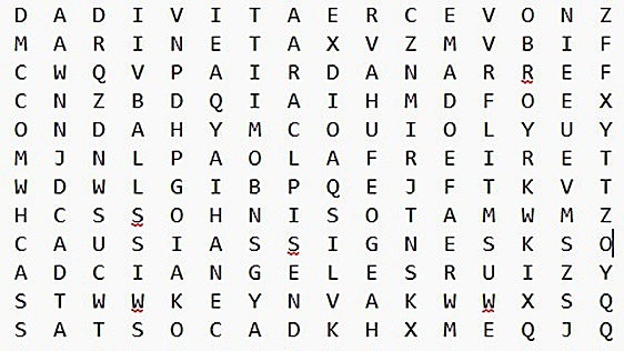 Sopa de letras a lo DNA