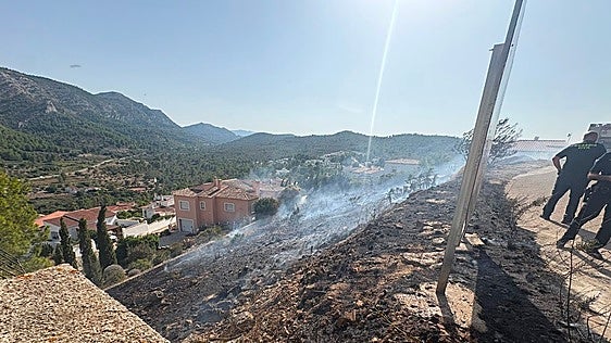 Extinguido un incendio forestal en una parcela yerma de La Solana de Pedreguer