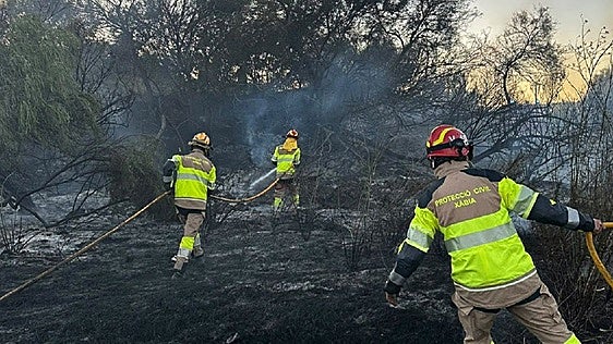 Estabilizado un incendio de vegetación en la zona del Saladar de Xàbia