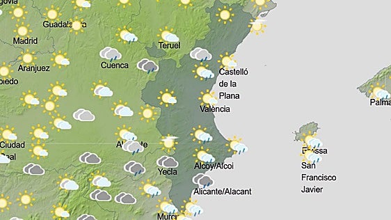 ¿Hasta cuándo puede llover en Valencia? La previsión del tiempo de Aemet para hoy, mañana y el fin de semana en la Comunitat