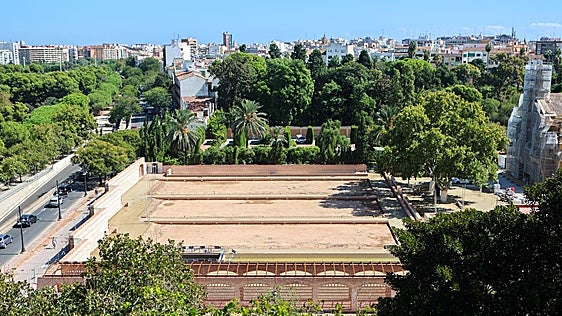 El jardín Trini Simó de Valencia coge forma a la espera de la plantación de las zonas verdes