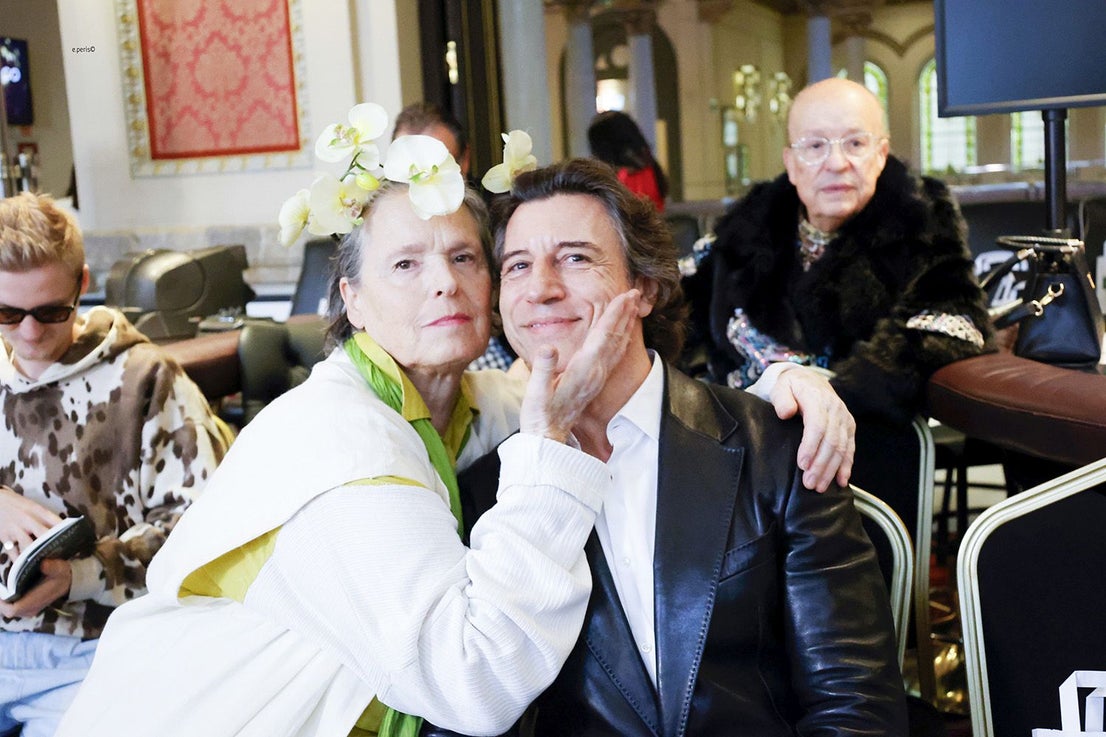 Lucía Dominguín con Javier García Alberni.
