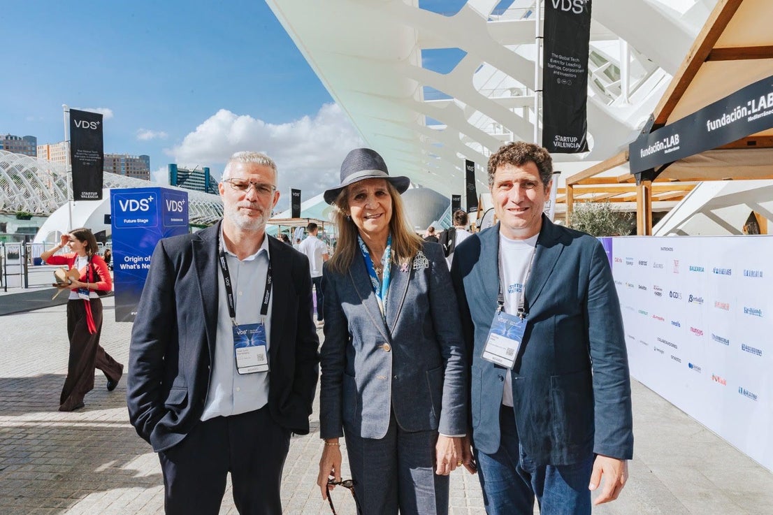 La infanta Elena con Juan Luis Hortelano y Nacho Mas.