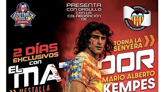 La Agrupación de Peñas del Valencia organiza un evento junto a Kempes