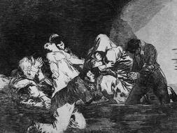Una de las láminas que forman la colección de 'Los Desastres de la Guerra'. /ARCHIVO