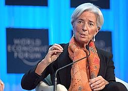 Christine Lagarde, en Davos. / Laurent Gillieron (Efe)