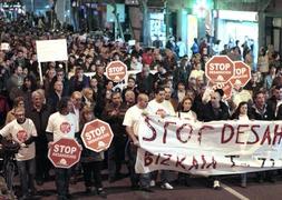 Imagen de una manifestación en Bilbao. / Efe