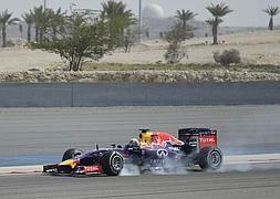 Daniel Ricciardo prueba el coche en la pretemporada. / Mazen Mahdi (Efe)