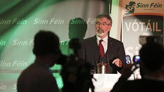 El presidente del Sinn Féin, Gerry Adams. 