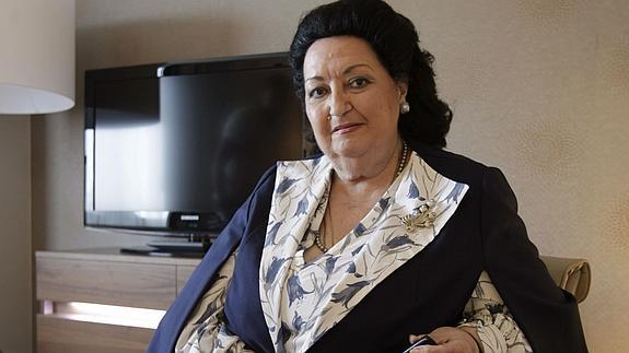 La soprano Montserrat Caballé. 