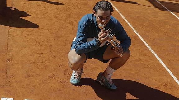 Nadal, durante el Mutua Madrid Open.