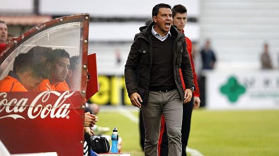 Lobera, durante un encuentro de Las Palmas.