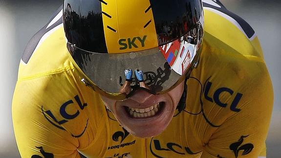 Froome, durante una etapa.