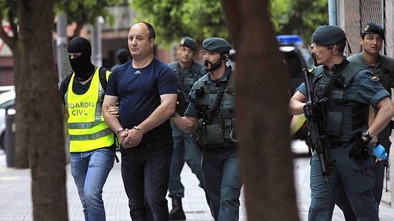 Tomás Madina, tras su detención.