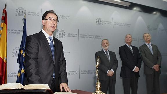 Joaquín Bascuñana, delegado del Gobierno en Murcia. 