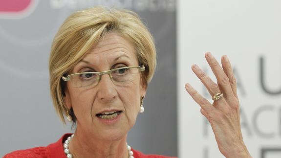 La líder de UPyD, Rosa Díez. 