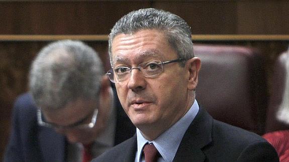 El ministro de Justicia, Alberto Ruiz-Gallardón. 