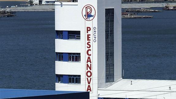 Vista de la factoría de Pescanova en Chapela.