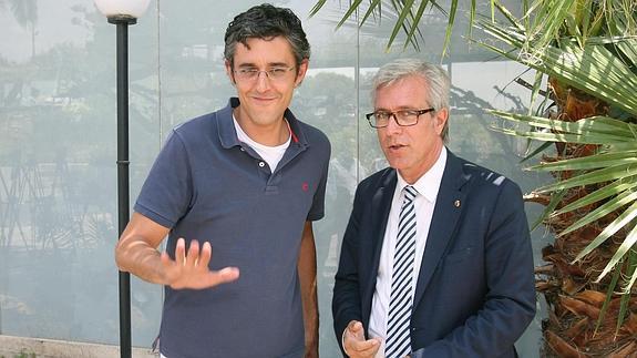 Eduardo Madina y Josep Felix Ballesteros.