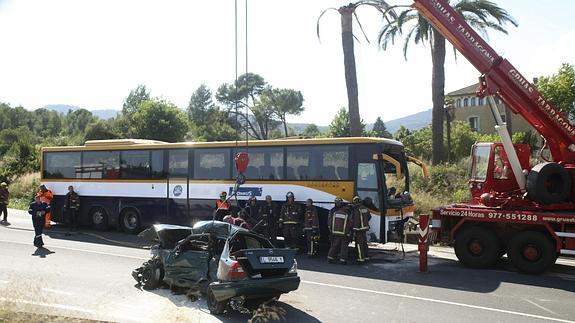 Accidente de tráfico en Alcover (Tarragona). 