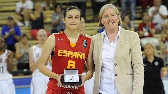 Ángela Salvadores, MVp del Mundial U17. 