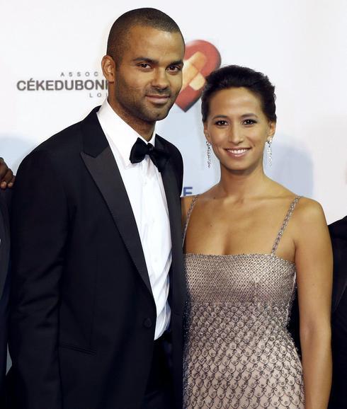 Tony Parker y Axelle Francine. 