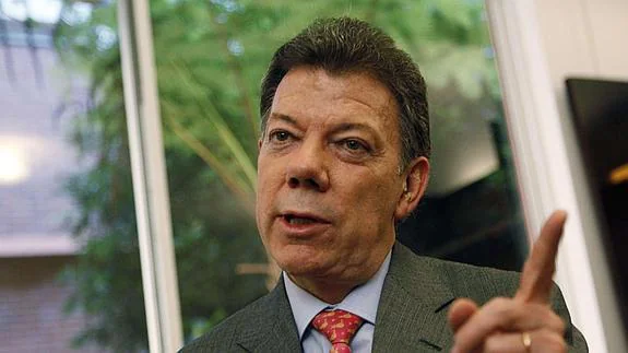 El presidente colombiano, Juan Manuel Santos  