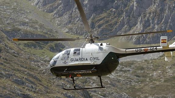 Helicóptero de la Guardia Civil. 