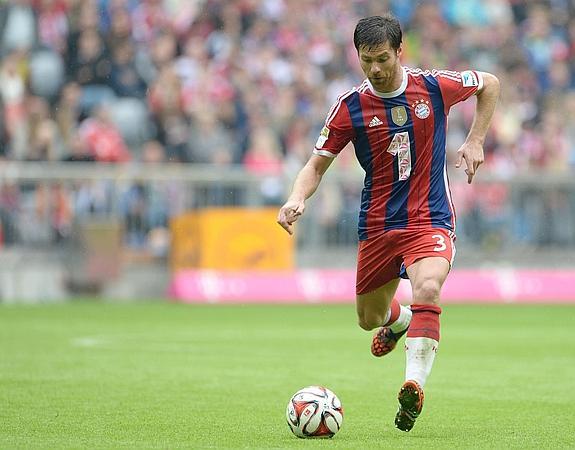 Alonso, en un partido con el Bayern. 