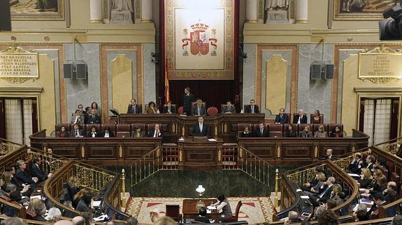 Un pleno en el Congreso de los Diputados. 