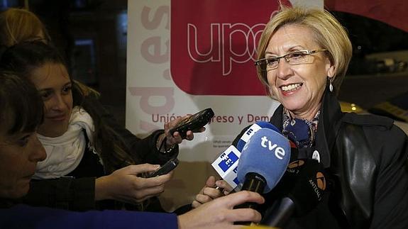 La líder de UPyD, Rosa Diez. 