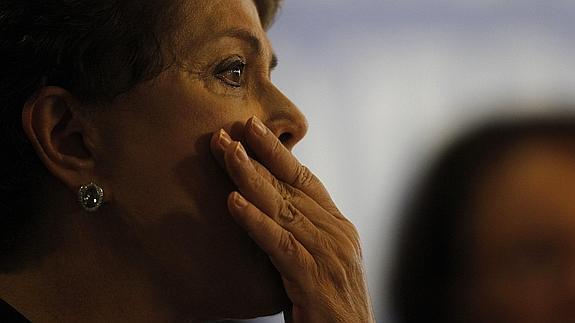 Dilma Rousseff, emocionada.