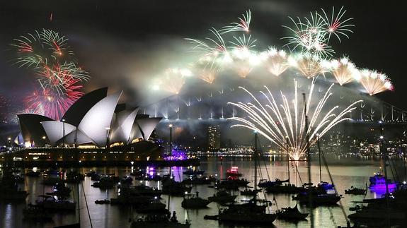 Sydney da la bienvenida al año nuevo.