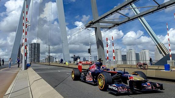 Max Verstappen en Toro Rosso. 