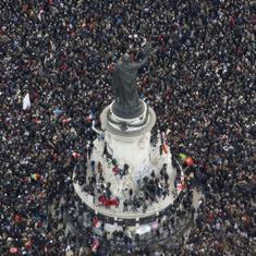 Vista aérea de la plaza de la República.