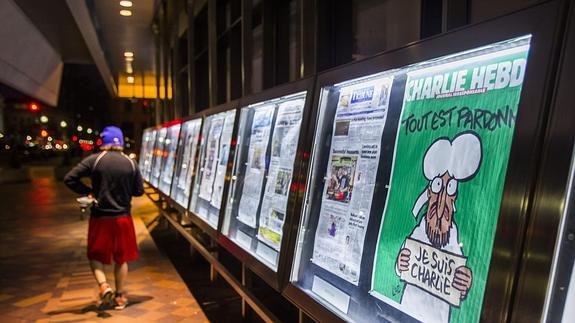 El último número del semanario satírico 'Charlie Hebdo'. 